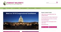 Desktop Screenshot of feministmajoritypac.org